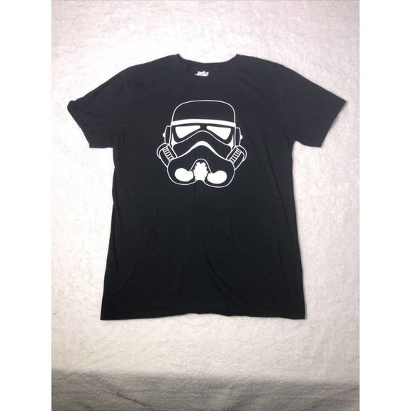 🌺Star Wars Stormtrooper Men's t-shirt black with white graphic Size: M - Picture 2 of 7